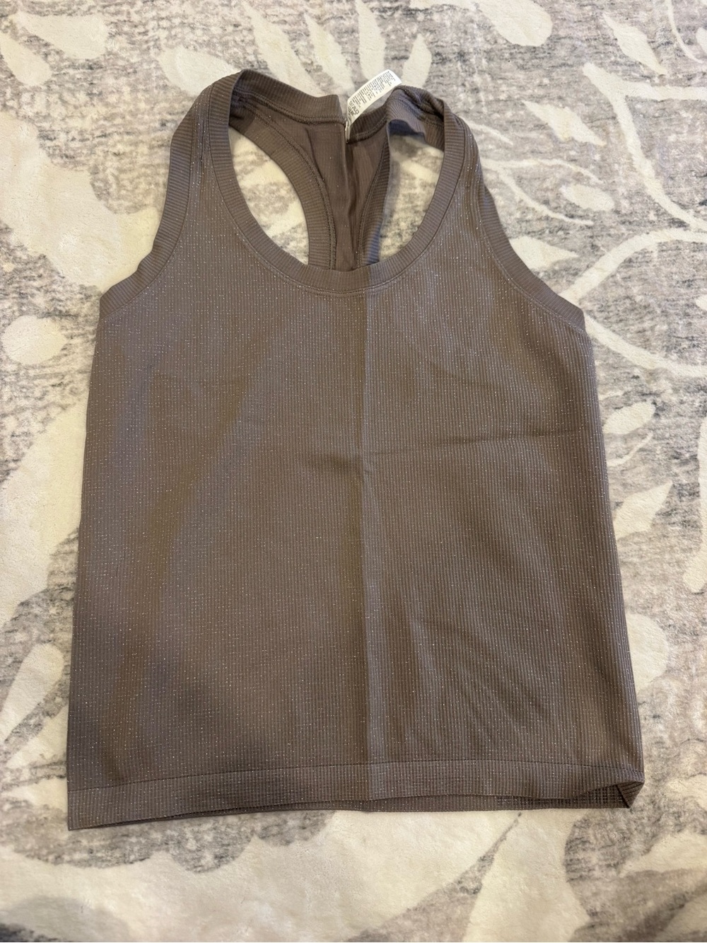 Athleta Ribbed Racerback Tank Top - shimmer Brown